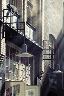 Images Dated 20th August 2015: Beams of sunlight, Hackesche Hoefe, Berlin