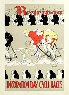 Cycling Prints: Bearings, Decoration Day Cycle Races. Poster