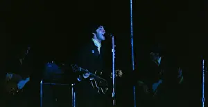 Beatles Prints: Beatle Paul McCartney Performing During Concert