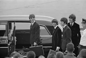 Beatles Prints: The Beatles at the Airport