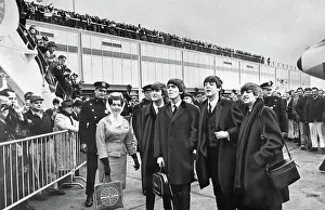 Popular Prints: Beatles Arriving at Idlewild Airport