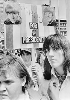 Beatles Fans Picketing Convention