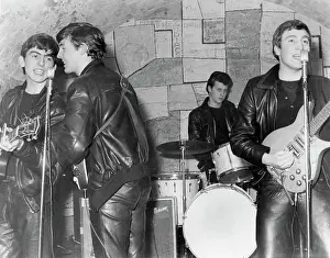 Beatles Performing At The Cavern Club