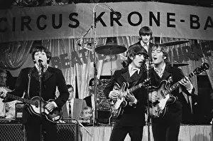 Singer Prints: Beatles Performing at Circus Krone