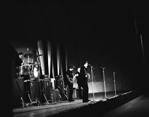 Beatles Performing At The Hollywood Bowl