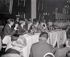 The Beatles at a Press Conference