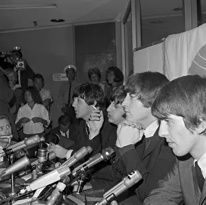 The Beatles at a Press Conference