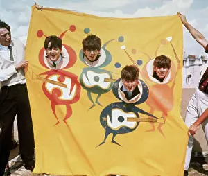 The Beatles at a Publicity Event