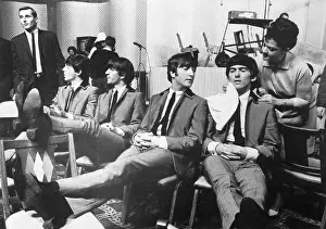 Beatles Relaxing After Rehearsal