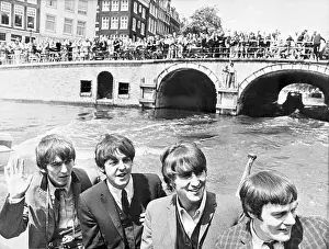 The Beatles Riding in a Boat