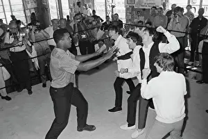The Beatles in Ring with Muhammad Ali