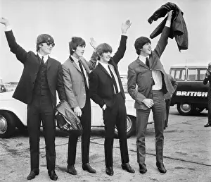 The Beatles Waving
