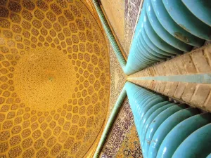 Sheik Prints: Beautiful mosque Islamic geometrical decoration - Isfahan, Iran