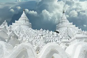 beautiful Mya Thein Tan Pagoda (Hsinbyume)near irrawaddy river Mandalay myanmar beautiful mya thein tan pagoda hsinbyumenear irrawaddy river mandalay myanmar