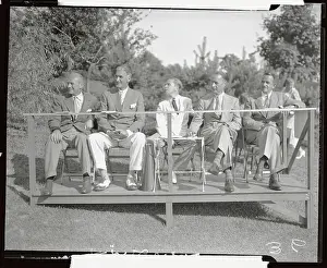 Beauty Contest Judges Sitting Outside