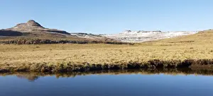 Beauty In Nature, Clear Sky, Drakensberg, KwaZulu-Natal, Lake, Landscape, Mountain