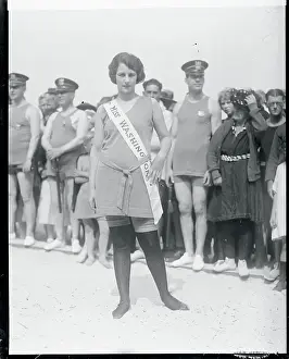 Beauty Pageant Winner Posing Outdoors