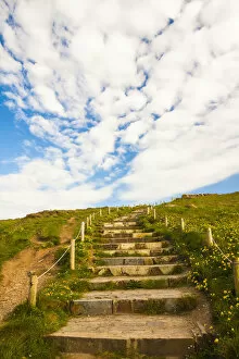 Steps And Staircases Gallery: Bedruthan Steps, Cornwall, England, United Kingdom