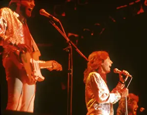 Prints of Pop group Bee Gees, circa 1970. (Photo by Michael Ochs Archives/Getty Images) A Visual Journey Through the Legendary Brothers’ Timeless Legacy: The Bee Gees