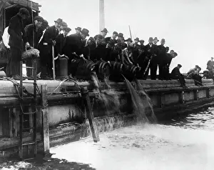 Pouring Prints: Beer Being Dumped into Lake Michigan