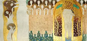 Klimt Prints: The Beethoven Frieze, Detail: The Arts