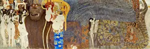 Klimt Prints: The Beethoven Frieze, Detail: The Hostile Forces, 1902. Artist: Klimt, Gustav (1862-1918)