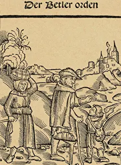 Sciences Prints: Beggar Conversing with Traveler