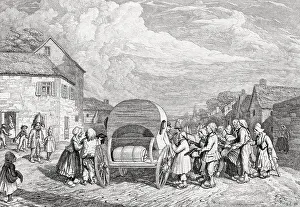 Pity Prints: Beggars Surrounding Carriage