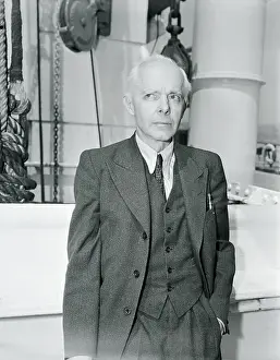 Bela Bartok Standing on Ship Deck