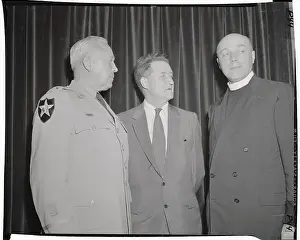 Bela Varga Standing with Charles Kersten and John Stokes