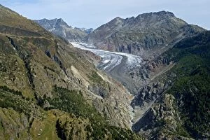Images Dated 22nd September 2013: Belalp tourism region, with views of Aletsch Glacier, Strahlhorn, Eggishorn and Bettmerhorn