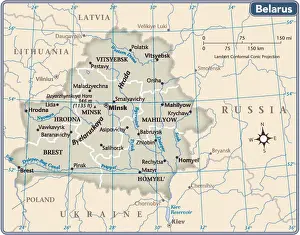 Belarus country map