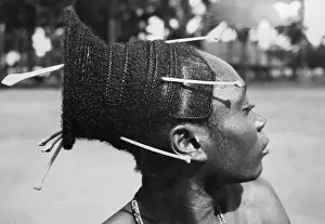 Bones Prints: Belgian Congo Traditional Hairstyle