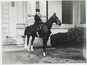 Dignity Prints: Belgian Queen Elizabeth Riding a Horse