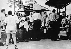 Leopoldville Prints: Belgians Waiting to Board Ship