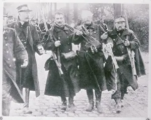 Antwerp Prints: Belgium Infantry Retreating