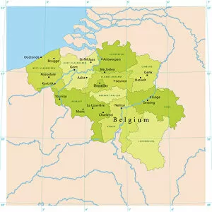 Region Collection: Belgium Vector Map