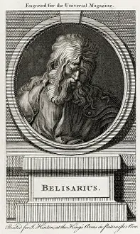 Medallion Motif Prints: Belisarius Engraving