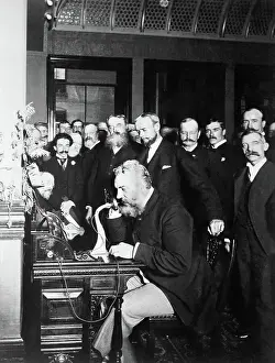 Inventor Prints: Bell Opening New York-Chicago Telephone Line