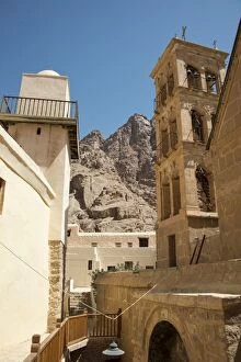 Images Dated 23rd April 2016: Bell tower and mosque of Saint Catherine Monastery
