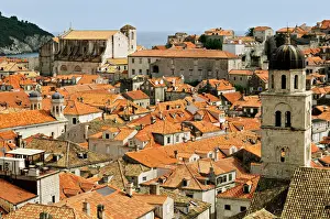 Bell tower and roofs of Dubrovnik