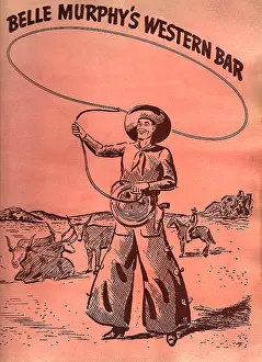 Cows Prints: Belle Murphy's Western Bar