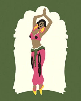 Csa Printstock Collection: Belly Dancer