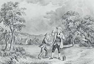 Ben Franklin Flying Kite