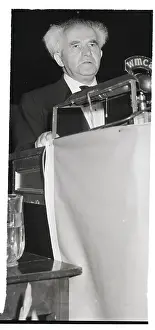 Ben-Gurion In New York Giving Speech