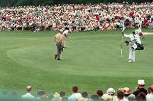 Golf Caddy Prints: Ben Hogan in Action at Masters Tournament