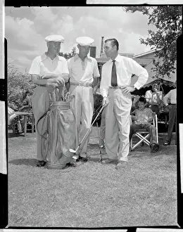 Ben Hogan, Byron Nelson, Ramond Gafford on Course