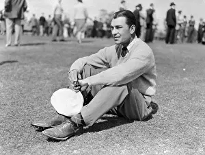 Pinehurst Prints: Ben Hogan Resting on Golf Course