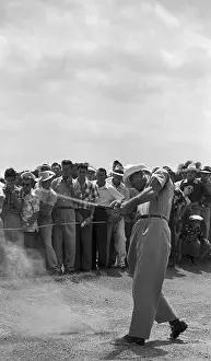 Ben Hogan Shooting Out of Sandtrap