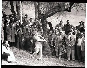 Ben Hogan Swinging in Game